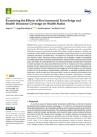 Examining the effects of environmental knowledge and health insurance coverage on health status