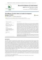 The influence of school culture on teacher development During Covid-19