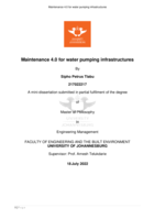 Maintenance 4.0 for water pumping infrastructures