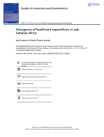 Divergence of healthcare expenditure in sub-Saharan Africa