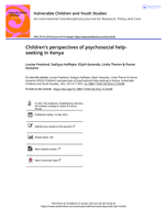 Children's perspectives of psychosocial help-seeking in Kenya