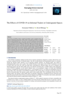 The effects of COVID-19 on informal traders in undesignated spaces