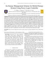 An energy management scheme for hybrid energy system using fuzzy logic controller