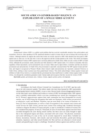 South Africa's gender-based violence: An exploration of a single sided account