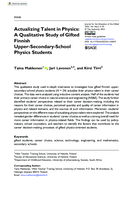 Actualizing talent in physics: A qualitative study of gifted finnish upper-secondary-school physics students