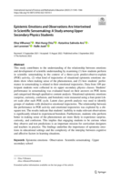 Epistemic emotions and observations are intertwined in scientific sensemaking: A study among upper secondary physics students