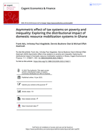 Asymmetric effect of tax systems on poverty and inequality: Exploring the distributional impact of domestic resource mobilization systems in Ghana