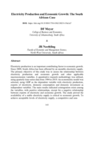 Electricity production and economic growth: The South African case