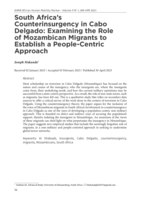 South Africa's counterinsurgency in Cabo Delgado: Examining the role of Mozambican migrants to establish a people-centric approach