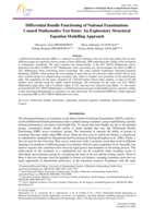 Differential bundle functioning of national examinations council mathematics test items: An exploratory structural equation modelling approach