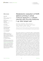 Metabolomic evaluation of PGPR defence priming in wheat (Triticum aestivum L.) cultivars infected with Puccinia striiformis f. sp. tritici (stripe rust)