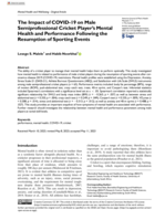 The impact of covid-19 on male semiprofessional cricket player's mental health and performance following the resumption of sporting events