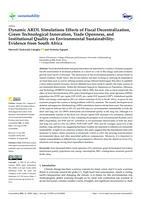 Dynamic ARDL simulations effects of fiscal decentralization, green technological innovation, trade openness, and institutional quality on environmental sustainability: Evidence from South Africa