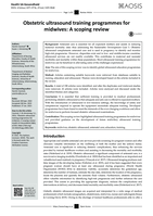 Obstetric ultrasound training programmes for midwives: A scoping review