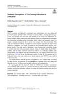 Students’ conceptions of 21st century education in Zimbabwe