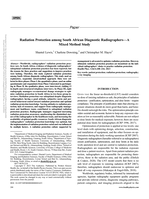 Radiation protection among South African diagnostic radiographers-A mixed method study