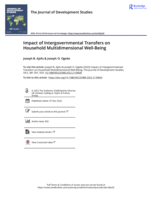  Impact of intergovernmental transfers on household multidimensional well-being