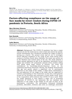 Factors affecting compliance on the usage of face masks by street vendors during COVID-19 pandemic in Pretoria, South Africa