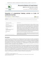 Integration of computational thinking activities in Grade 10 mathematics learning