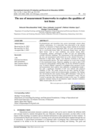 The use of measurement frameworks to explore the qualities of test items
