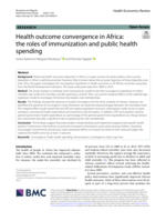 Health outcome convergence in Africa: The roles of immunization and public health spending