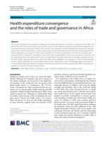 Health expenditure convergence and the roles of trade and governance in Africa
