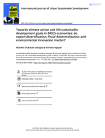 Towards climate action and UN sustainable development goals in BRICS economies: Do export diversification, fiscal decentralisation and environmental innovation matter?