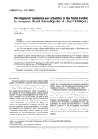 Development, validation and reliability of the Smith Toolkit for Integrated Health Related Quality of Life (STI-HRQoL)