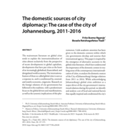 The domestic sources of City diplomacy: The case of the City of Johannesburg, 2011-2016