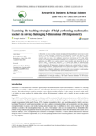 Examining the teaching strategies of high-performing mathematics teachers in solving challenging 3-dimensional (3D) trigonometry