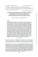 Voting decisions and racialized fluidity in South Africa's Metropolitan municipalities