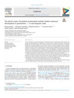 The plural counts: Inconsistent grammatical number hinders numerical development in preschoolers — A cross-linguistic study