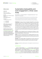 Sustainable employability and work engagement: A three-wave study