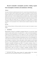 Beyond sustainable consumption practices: linking organic food consumption to hedonic and eudaimonic well-being