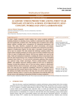 Academic stress predictors among first year tertiary students: School environment, self-concept, workload and classroom size
