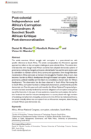 Post-colonial independence and Africa’s corruption conundrum: A succinct South African critique post-democratisation