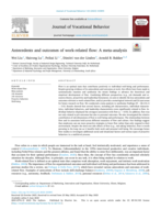 Antecedents and outcomes of work-related flow: A meta-analysis