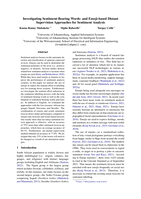 Investigating sentiment-bearing words-and emoji-based distant supervision approaches for sentiment analysis