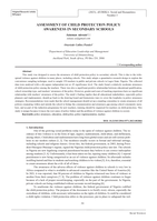Assessment of child protection policy awareness in secondary schools