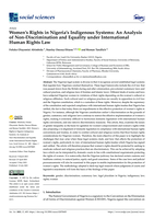 Women’s Rights in Nigeria’s indigenous systems: An analysis of non-discrimination and equality under International Human Rights Law