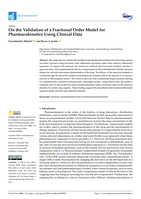 On the validation of a fractional order model for pharmacokinetics using clinical data
