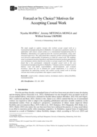 Forced or by choice? Motives for accepting casual work