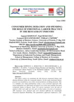 Consumer dining duration and spending: The role of emotional labour practice in the restaurant industry