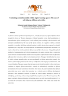 Combating colonial mentality within higher learning spaces: The case of sub-Saharan African universities 