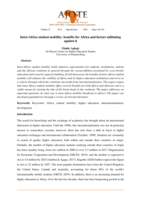 Intra-Africa student mobility: benefits for Africa and factors militating against it