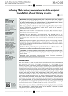 Infusing 21st-century competencies into scripted foundation phase literacy lessons
