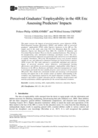 Perceived graduates' employability in the 4IR era: Assessing predictors' impacts