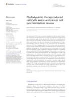 Photodynamic therapy induced cell cycle arrest and cancer cell synchronization: review
