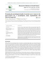 Promoting the psychological health of married career women in the post-Covid-19 era: A psychological, social, organizational, and behavioral approach