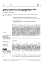 The impact of entrepreneurship institutions on access to micro-financing for sustainable enterprise in an emerging economy